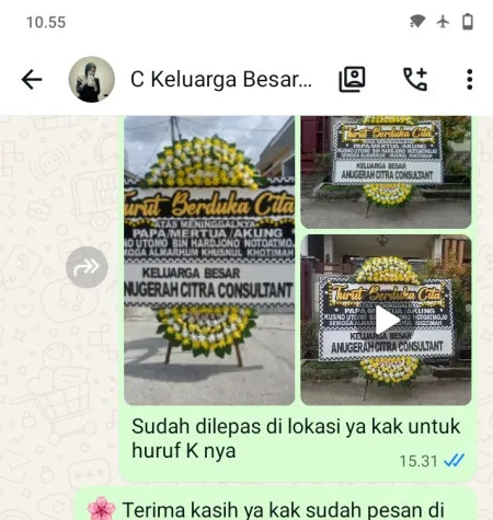 Pengiriman Papan Bunga Duka Cbd Alam Sutera